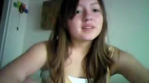 Sweet innocent teen 18+ shows panties