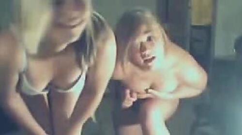 Two barely legal teens 18+ strip on cam