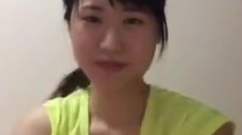 Asian college girl periscope downblouse boobs