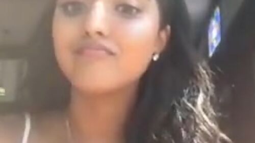 Indian girl talking on livestream