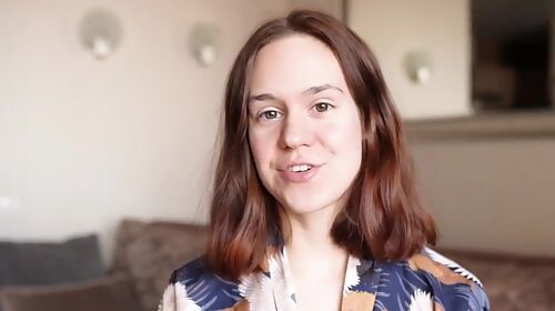 Anca Grabs The Glass Dildo