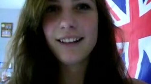 UK teen 18+ teases with big natural boob