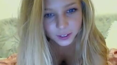 Perfect tits on blonde college girl bates