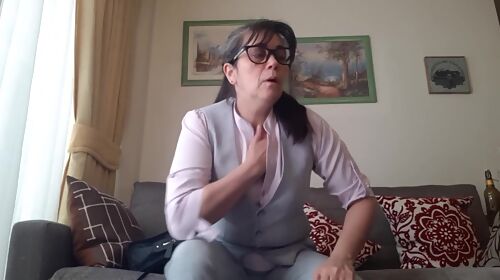 Step mommy Surprise In Webcam Video Call